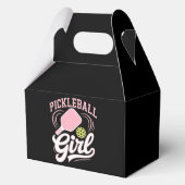 Pickleball Mädchen Spielerin Geschenkschachtel (Rückseite)