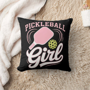 Pickleball Mädchen Spielerin Kissen