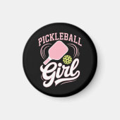 Pickleball Mädchen Spielerin Magnet (Vorne)