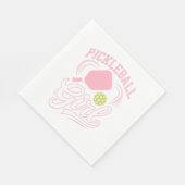 Pickleball-Mädchen-Spielerin Serviette (Ecke)