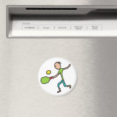 Pickleball Magnet (In Situ (Geschirrspüler))