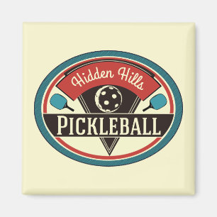 Pickleball-Magnet - Vintage-Design Magnet