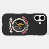Pickleball Male Athlete Court Passion Energy Case-Mate iPhone Hülle (Rückseite (Horizontal))