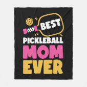 Pickleball Mama Mother Best Fleecedecke (Vorderseite)