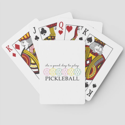Pickleball Mama Player Paddle Sport Spielkarten (Rückseite)