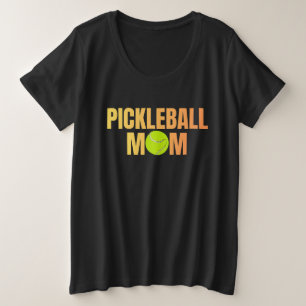 Pickleball-Mama-Shirt Minimalistisches Picklebal Große Größe T-Shirt