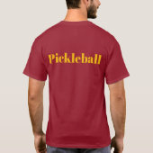 Pickleball Maron T-Shirt (Rückseite)