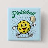 PICKLEBALL MASCOT von Pickleball Playerz Button (Vorderseite)