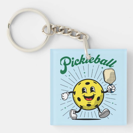 PICKLEBALL MASCOT von Pickleball Playerz Schlüsselanhänger (Vorderseite)
