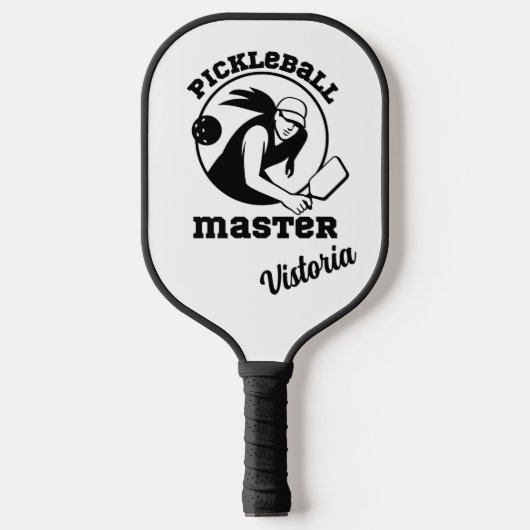 Pickleball Master Black Player Individuelle Name Pickleball Schläger (Vorderseite)