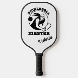 Pickleball Master Black Player Individuelle Name Schläger