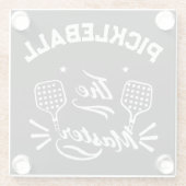 Pickleball Master Glasuntersetzer (Rückseite)