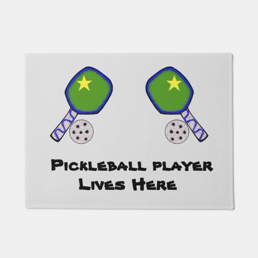 Pickleball mat rug door welcome fußmatte (Vorderseite)