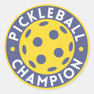Pickleball-Meister Runder Aufkleber