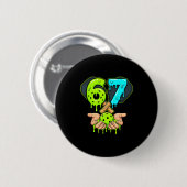 Pickleball-Meme dink hart bleib aus der Küche Button (Vorne & Hinten)