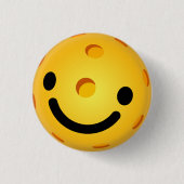 Pickleball Miniknopf-Gesicht Button (Vorderseite)