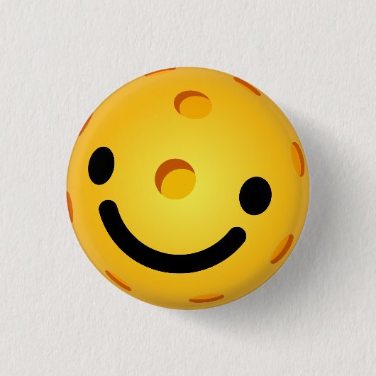 Pickleball Miniknopf-Gesicht Button (Vorderseite)