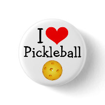 Pickleball Miniknopf: I Liebe Pickleball