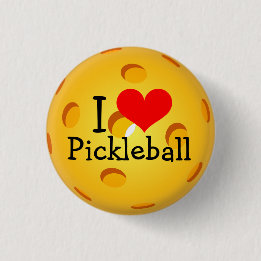 Pickleball Miniknopf: I Liebe Pickleball Button