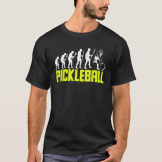Pickleball mit Awesome Evolution Pickleball-Design T-Shirt