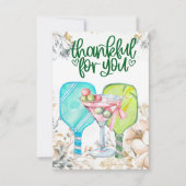 Pickleball mit Blume Dankeskarte (Vorderseite)