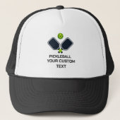 Pickleball mit Paddle & Ball Custom Truckerkappe (Vorderseite)