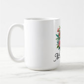 Pickleball mit schönen Blumen Kaffeetasse (Links)