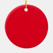 Pickleball mit Weihnachtsrahmen Keramik Ornament (Hinten)