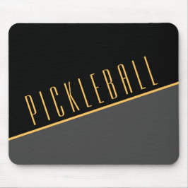 PiCKLEBALL Moderner, diagonaler schwarzer, grauer  Mousepad