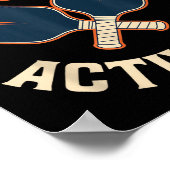 Pickleball-Modus aktiviert Sport-Athlet Poster (Ecke)