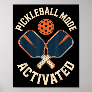 Pickleball-Modus aktiviert Sport-Athlet Poster
