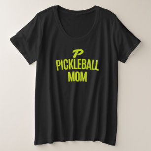 Pickleball Mom Luxus-Shirt Stylisches Pickleball Große Größe T-Shirt