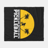 Pickleball Montag ist besser mit Pickleball Fleecedecke (Vorderseite (Horizontal))