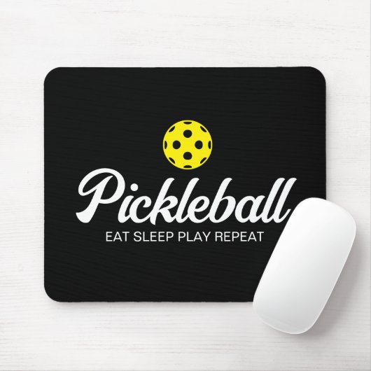 Pickleball-Mousepad-Geschenk Schlafen Wiedergeben Mousepad (Mit Mouse)