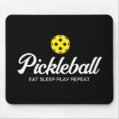 Pickleball-Mousepad-Geschenk Schlafen Wiedergeben Mousepad (Vorne)