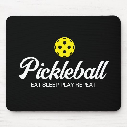 Pickleball-Mousepad-Geschenk Schlafen Wiedergeben Mousepad (Vorne)