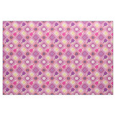 Pickleball-Muster - lila, rosa, gelb Stoff (Fat Quarter (45,7 x 55,9 cm))