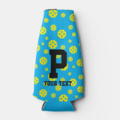 Pickleball Musterflasche cooler mit benutzerdefini Flaschenkühler (Vorderseite)