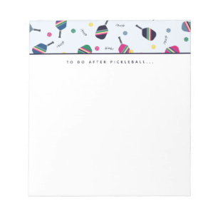 Pickleball nach Pickleball Dink Notepad ausführen Notizblock