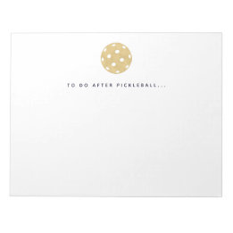 Pickleball nach Pickleball Player Notepad ausführe Notizblock