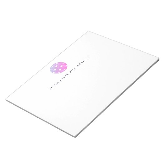 Pickleball nach Pickleball Player Notepad ausführe Notizblock (angewinkelt)