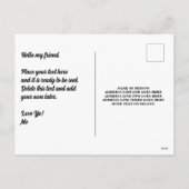 Pickleball Neapel Florida Feiertagspostkarte (Rückseite)