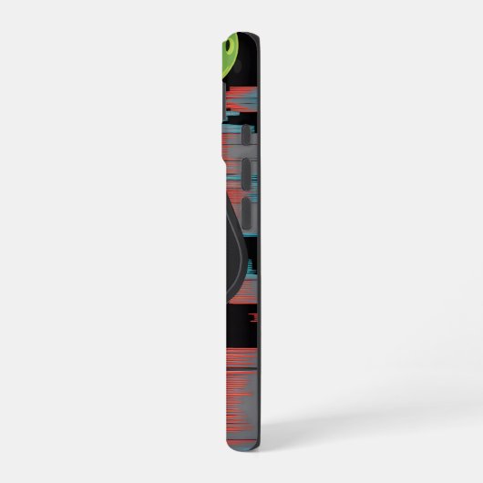 Pickleball Neon Paddle Motion Case iPhone 16 Hülle (Linke Seite)