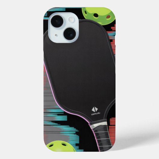 Pickleball-Neon-Schläger-Motion-Hülle Case-Mate iPhone Hülle (Rückseite)