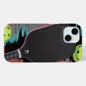 Pickleball-Neon-Schläger-Motion-Hülle Case-Mate iPhone Hülle (Rückseite (Horizontal))