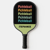 Pickleball Niedlich Pickleball Player Personalisie Schläger (Rückseite)