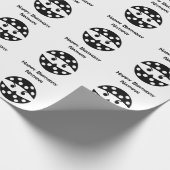 Pickleball Ninja mit individuelle Name-Packpapier Geschenkpapier (Ecke)