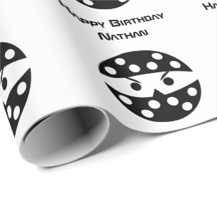 Pickleball Ninja mit individuelle Name-Packpapier Geschenkpapier
