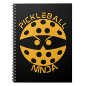 Pickleball ninja - orange notizblock (Vorderseite)