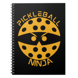 Pickleball ninja - orange notizblock
